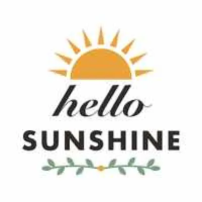 a "hello sunshine" lettering design, as uploaded