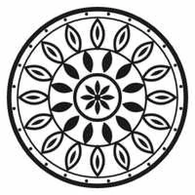 a black-and-white mandala, as uploaded